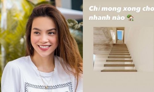 Hồ Ngọc Hà gấp rút hoàn thiện dinh cơ mới để chuẩn bị đón con chào đời?