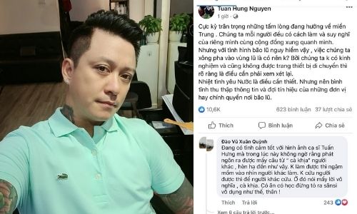 Tuấn Hưng bị CĐM “quay lưng” vì ngầm phản đối Thủy Tiên từ thiện