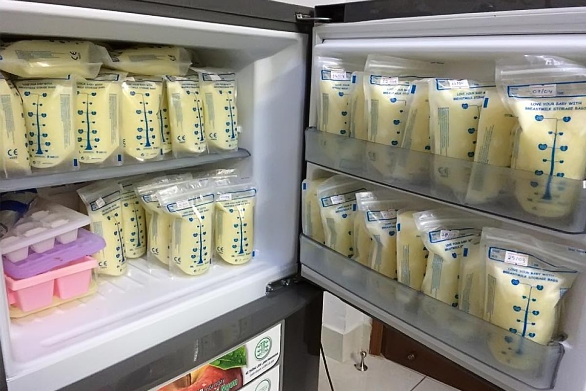 Sữa mẹ vắt ra bảo quản được bao lâu ở ngăn mát tủ lạnh?