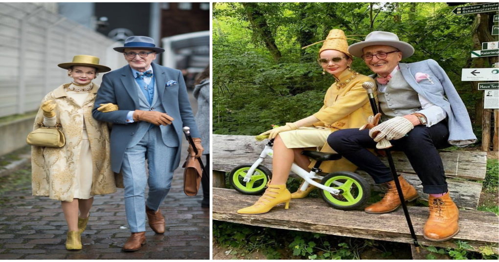 Cặp vợ chồng fashionista U80 gây sốt vì có gu ăn mặc sành điệu bất chấp tuổi tác