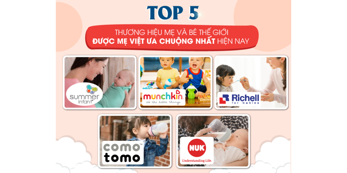 Những thương hiệu nổi tiếng cho bé được mẹ Việt ưa chuộng nhất hiện nay