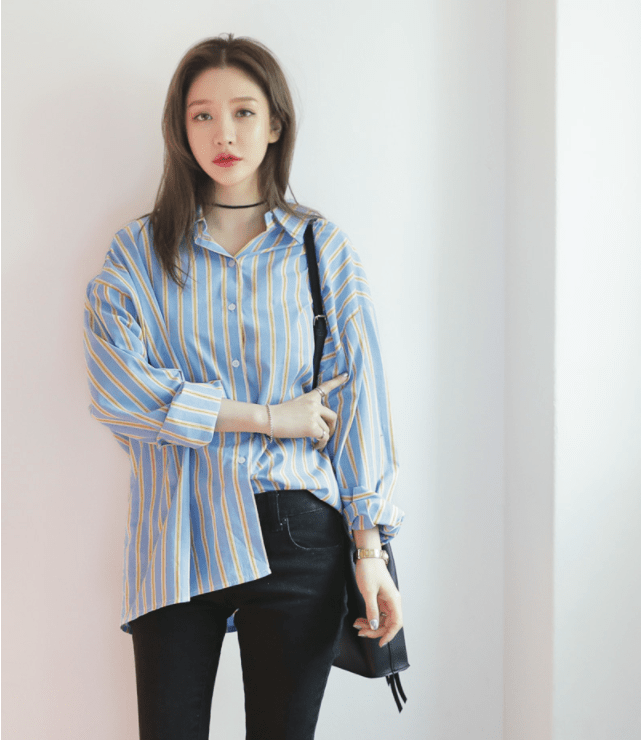 Áo Sơ Mi Nữ Tay Lỡ Trơn Kiểu Basic Thời Trang Công Sở Phong Cách Hàn Quốc  Mẫu Hot Trend 2023  Lazadavn