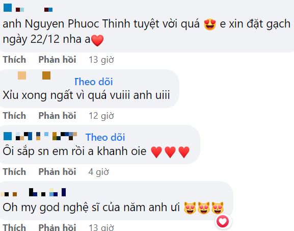 Hàng loạt những bình luận của bạn bè thấy ngưỡng mộ độ chiu chơi của Noo Phước Thịnh.