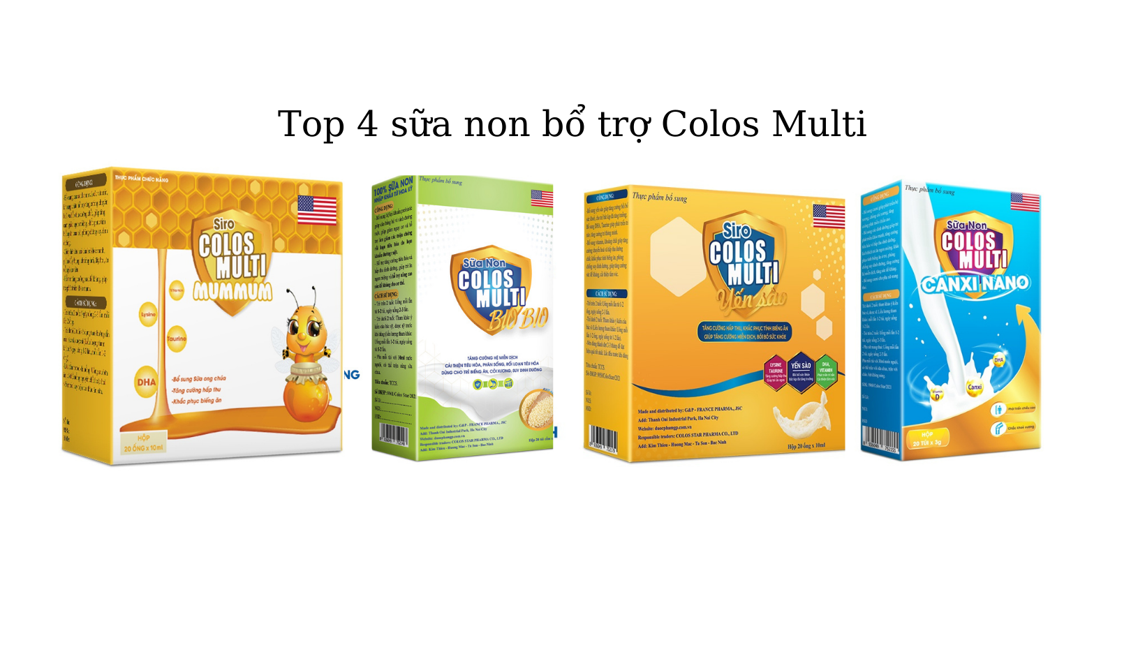 [Review] Các sản phẩm bổ trợ Colos Multi cho trẻ chậm tăng cân, tăng cường đề kháng