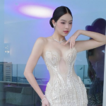 Hoa hậu Thanh Thủy lộng lẫy trong đầm xuyên thấu, khoe sắc rạng ngời tại Angola