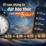Vì sao con người luôn đặt báo thức theo mốc 5 phút?